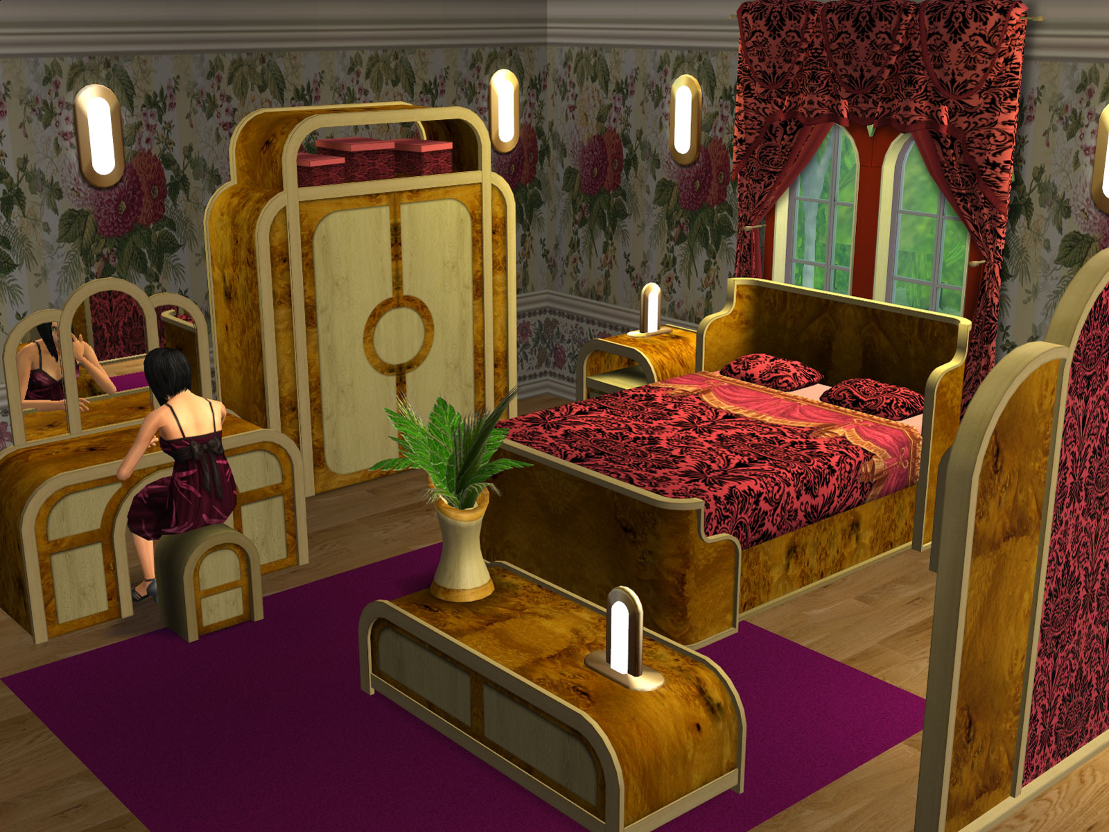XM Sims2 free Sims 2 computer game object furniture bedroom new